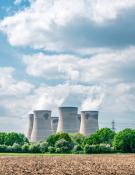 View of power plant at Drax power station